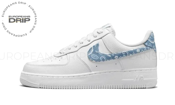 07 Essential White Worn Blue Paisley