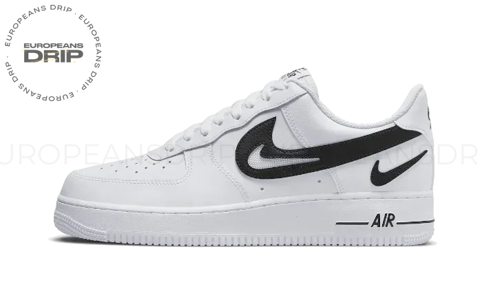 07 FM Cut Out Swoosh White Black
