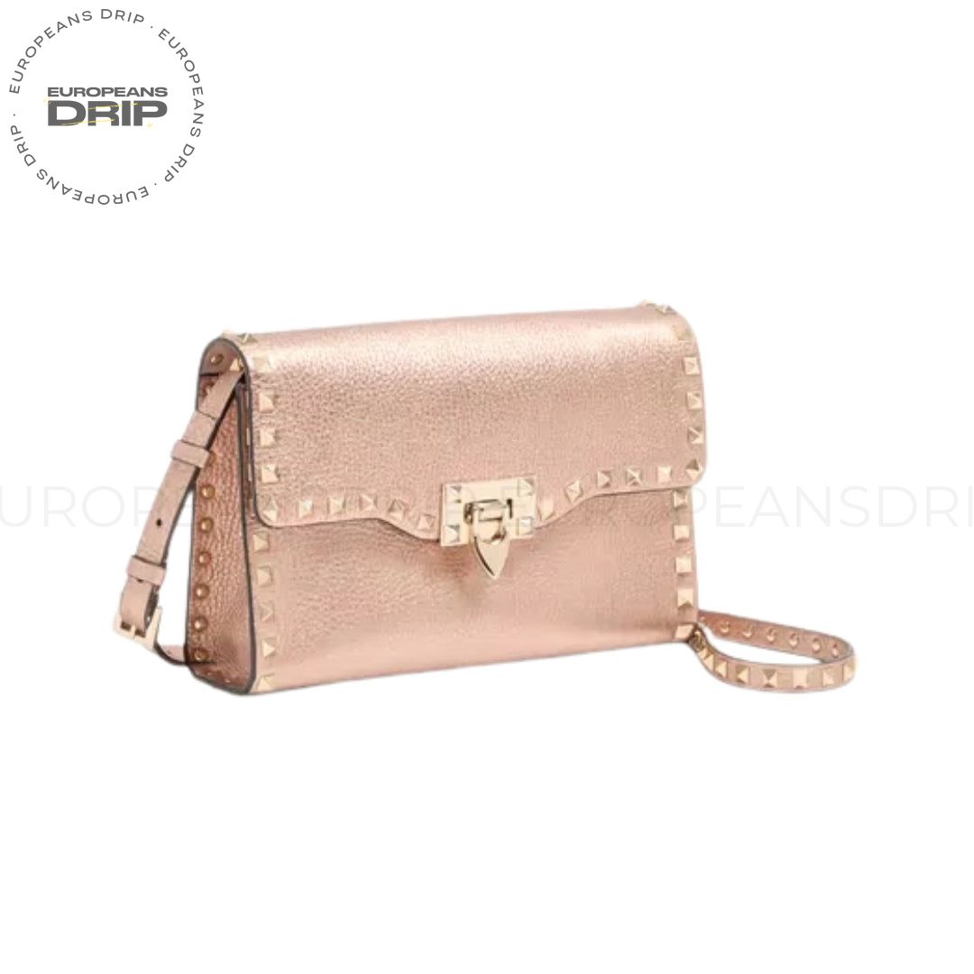 Mini Crossbody Bag Rockstud Laminated Calfskin 22.5 cm