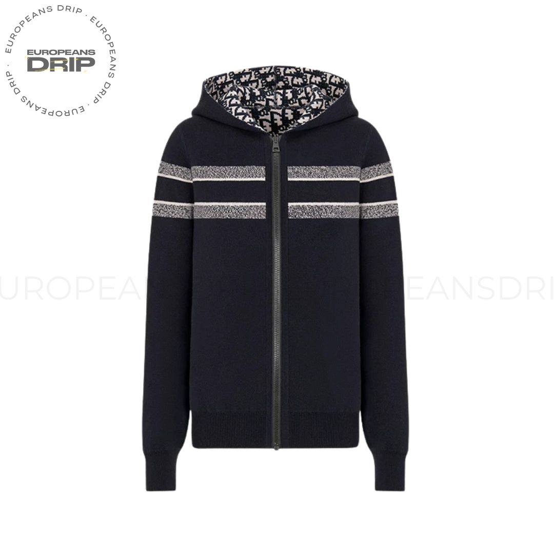 Sweater Cashmere Blue Oblique
