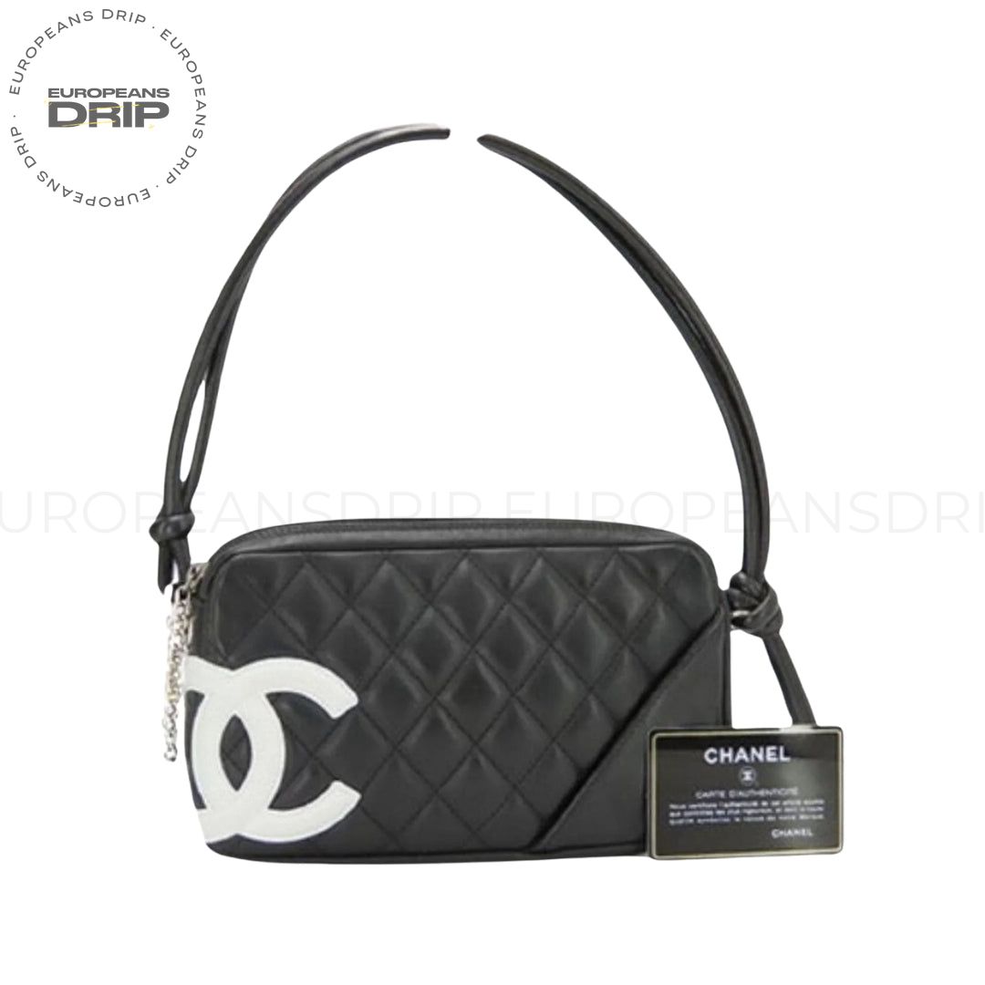 Pouch Quilted Mini Shoulder Bag Black 23 cm