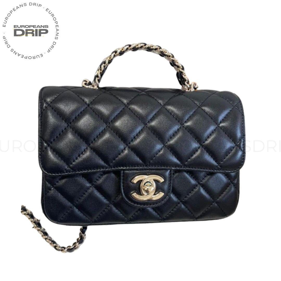 Quilted with Handle Top and Crystals 20 cm