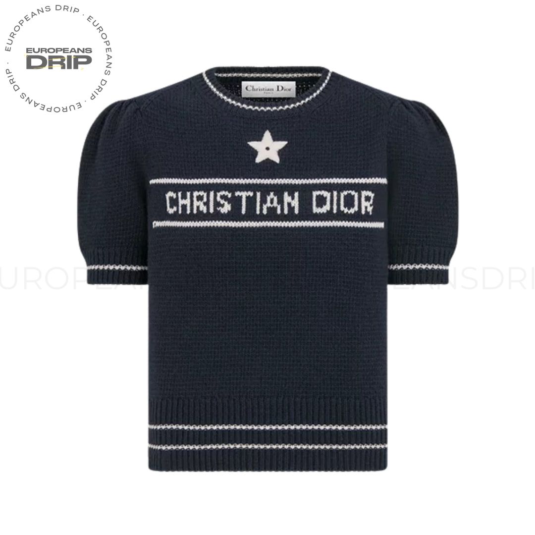 Sweater Wool and Cashmere Blue Navy