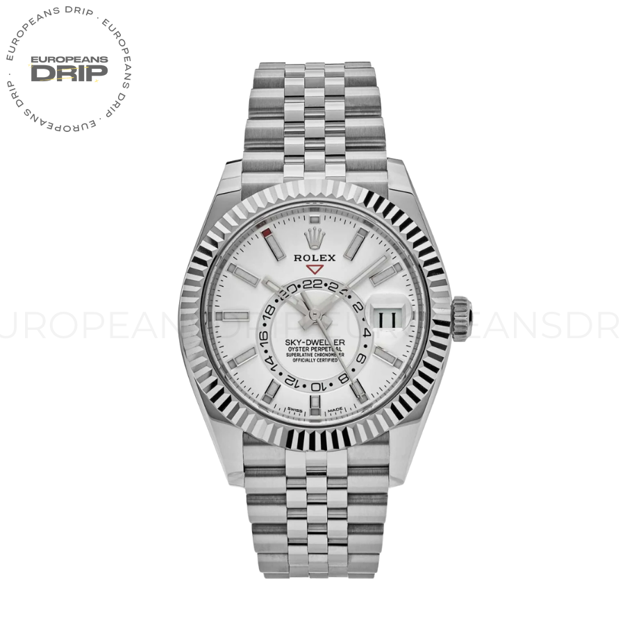 Sky-dweller white dial jubilee 42mm