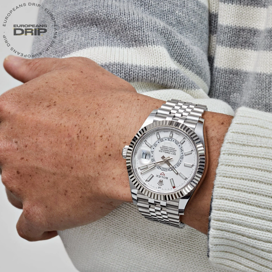 Sky-dweller white dial jubilee 42mm