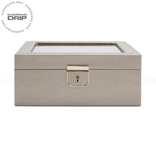 WOLF Palermo 6 Piece Watch Box | Pewter