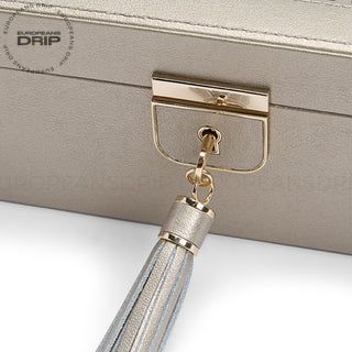 WOLF Palermo 6 Piece Watch Box | Pewter