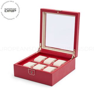 Palermo 6 Piece Watch Box | Red