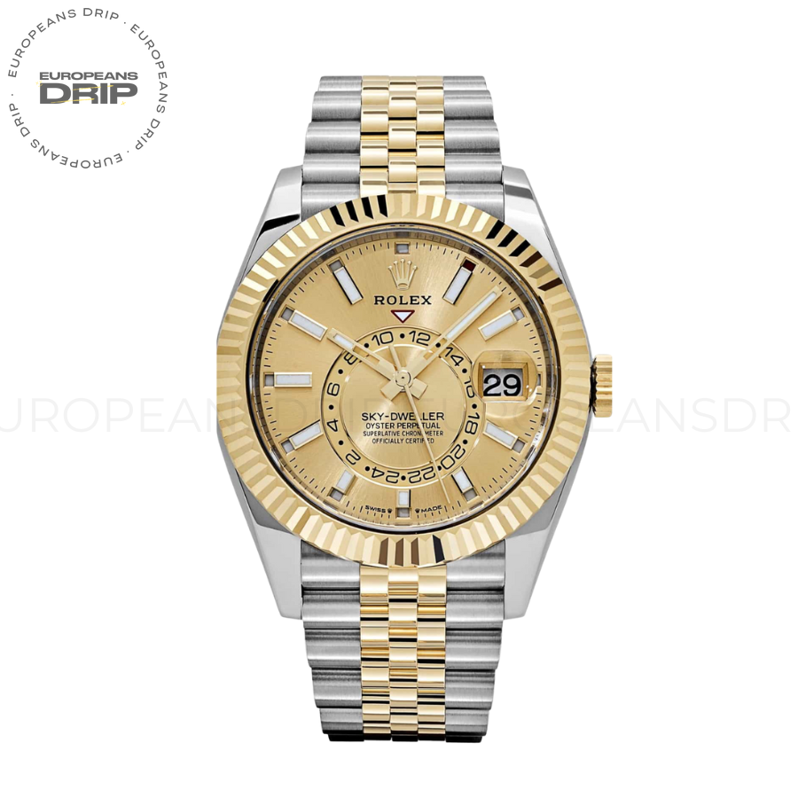 Sky-dweller gold jubilee champagne dial 42mm