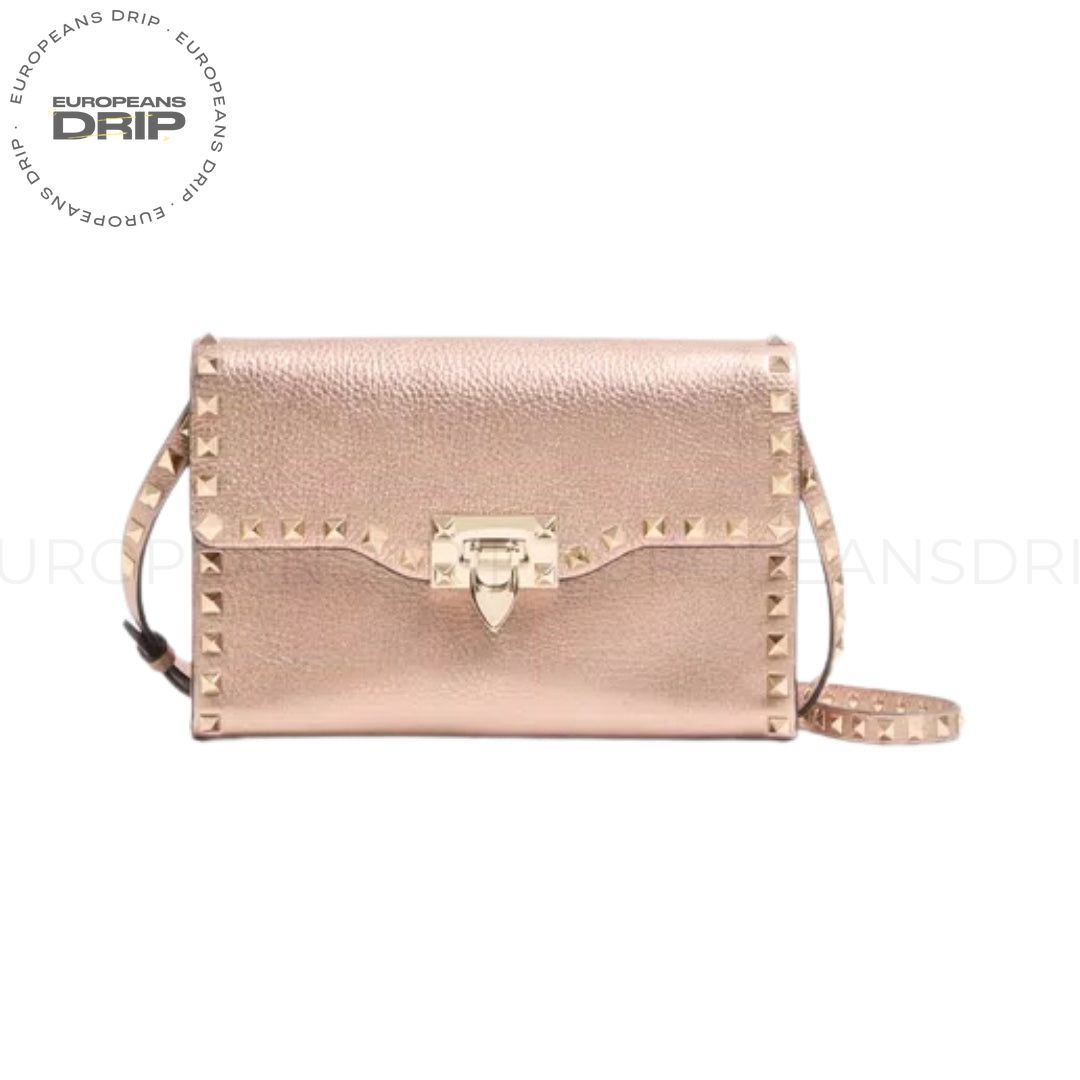 Mini Crossbody Bag Rockstud Laminated Calfskin 22.5 cm