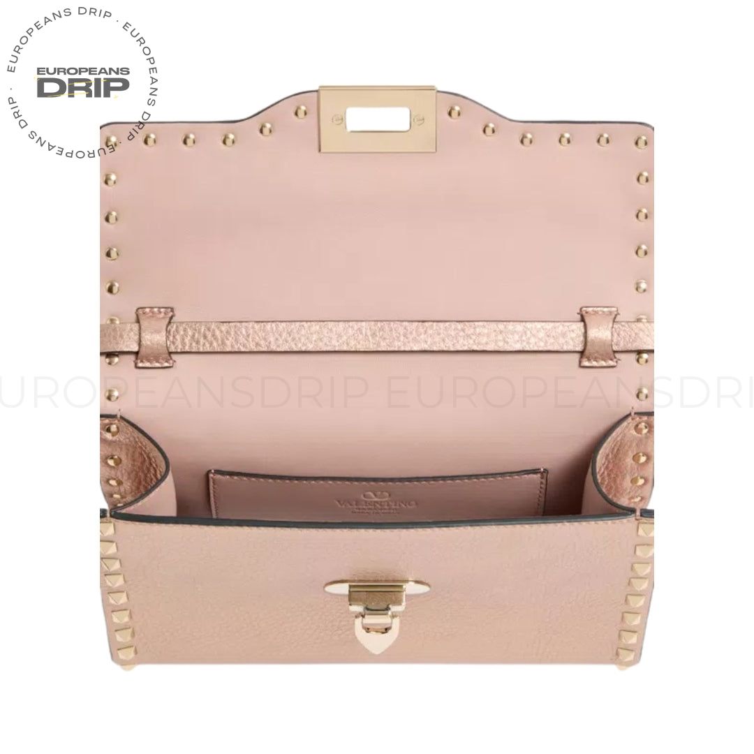 Mini Crossbody Bag Rockstud Laminated Calfskin 22.5 cm