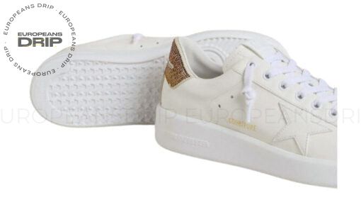 Star White And Brown Leather