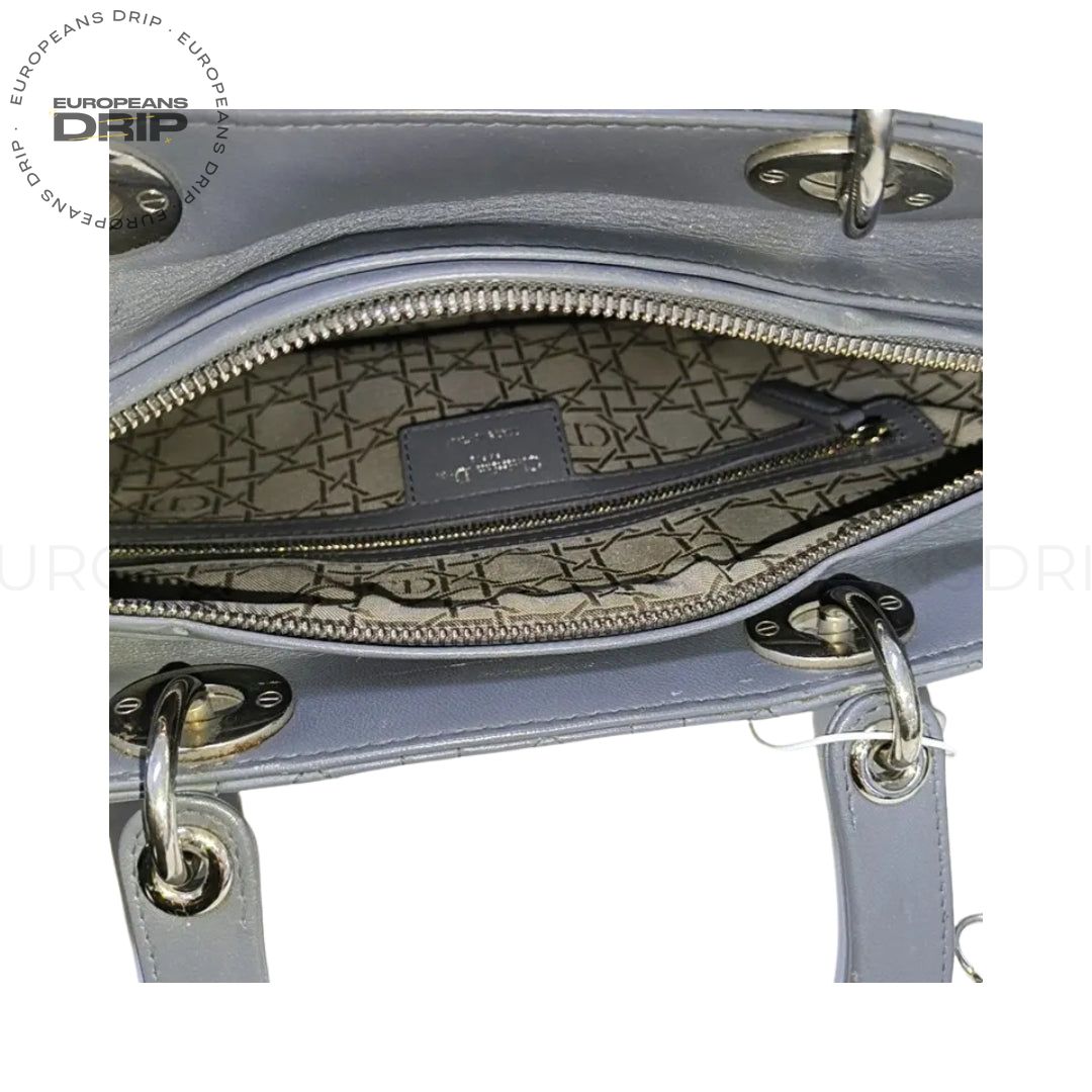 Large Grey Dark MV of Lambskin 24 cm