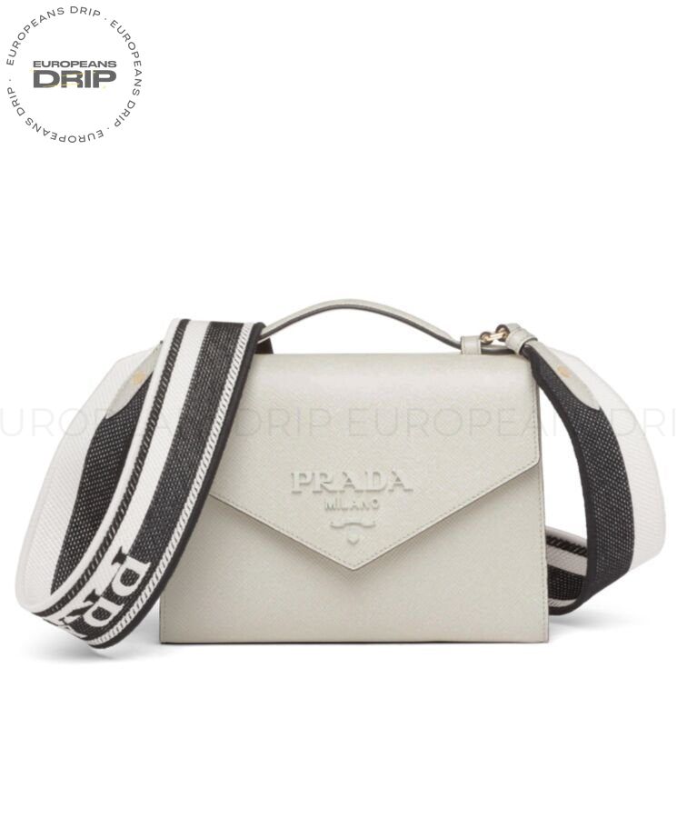 Monochrome Saffiano White 21 cm