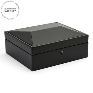 WOLF British Racing 8 Piece Watch Box | Black