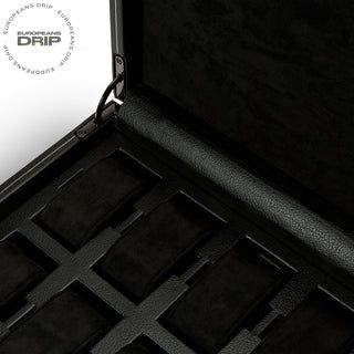 WOLF British Racing 8 Piece Watch Box | Black
