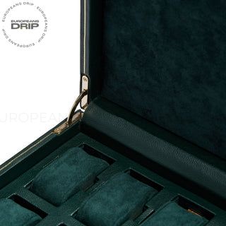 WOLF British Racing 8 Piece Watch Box | Green