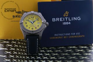 Titanium Avenger Seawolf 44mm Automatic Watch Yellow Dial