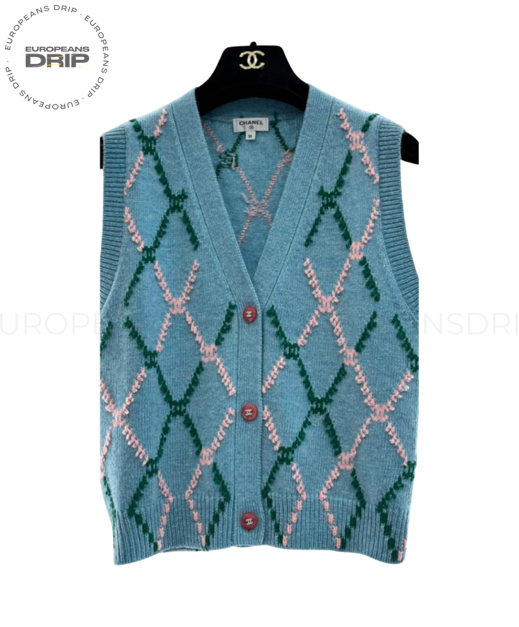Vest lavorato Blue