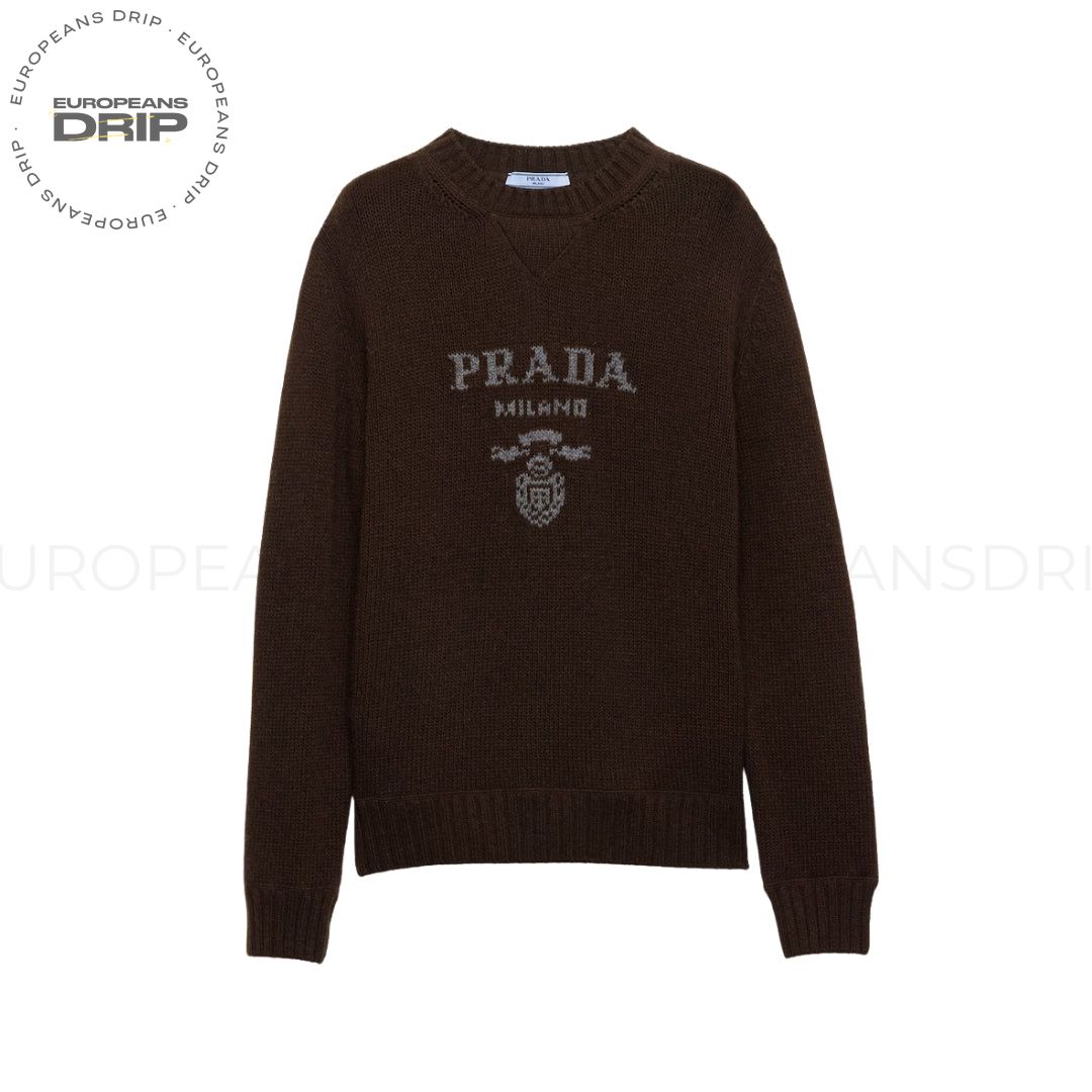 Necklace Wool-Cashmere with Logo