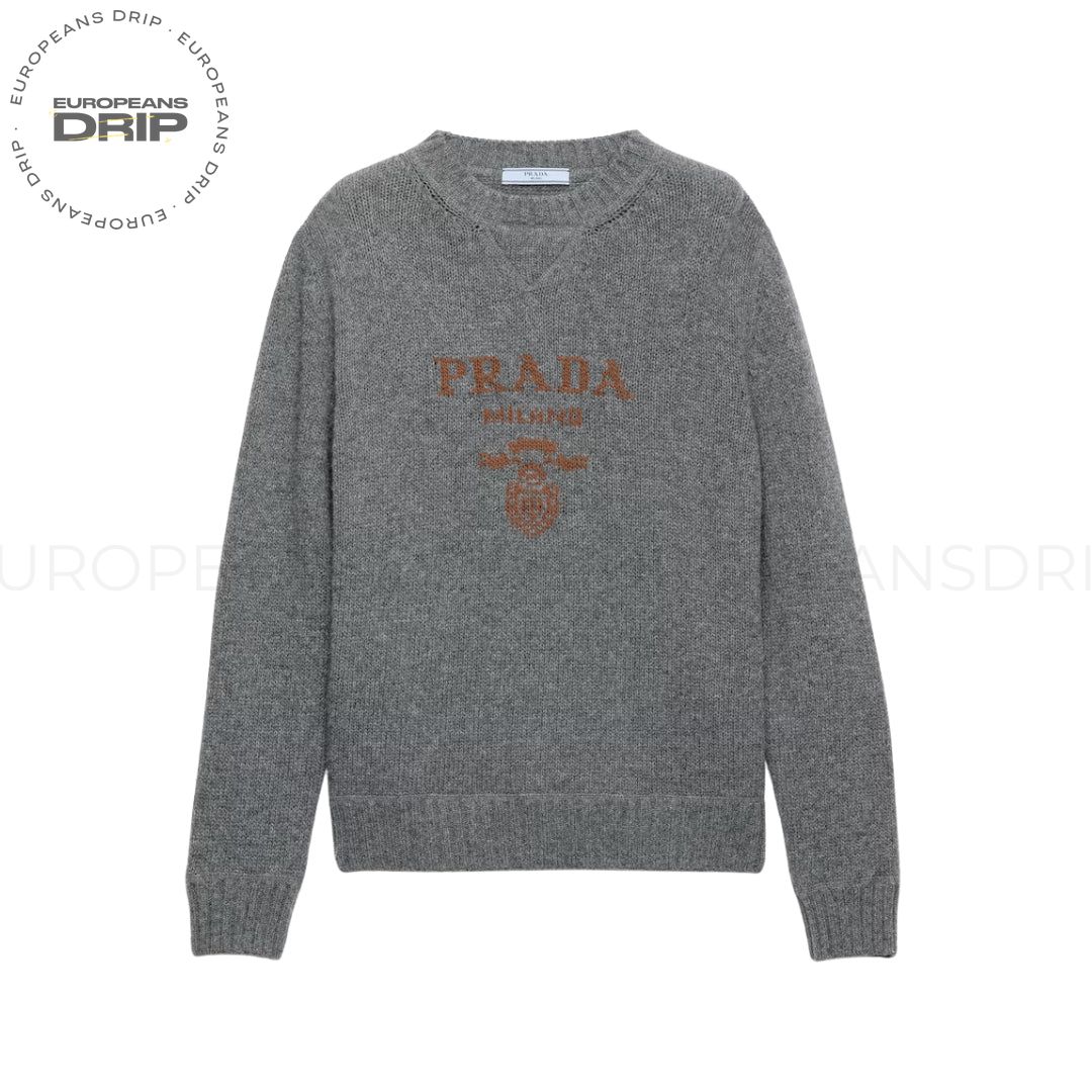 Sweater Wool-Cashmere with Logo