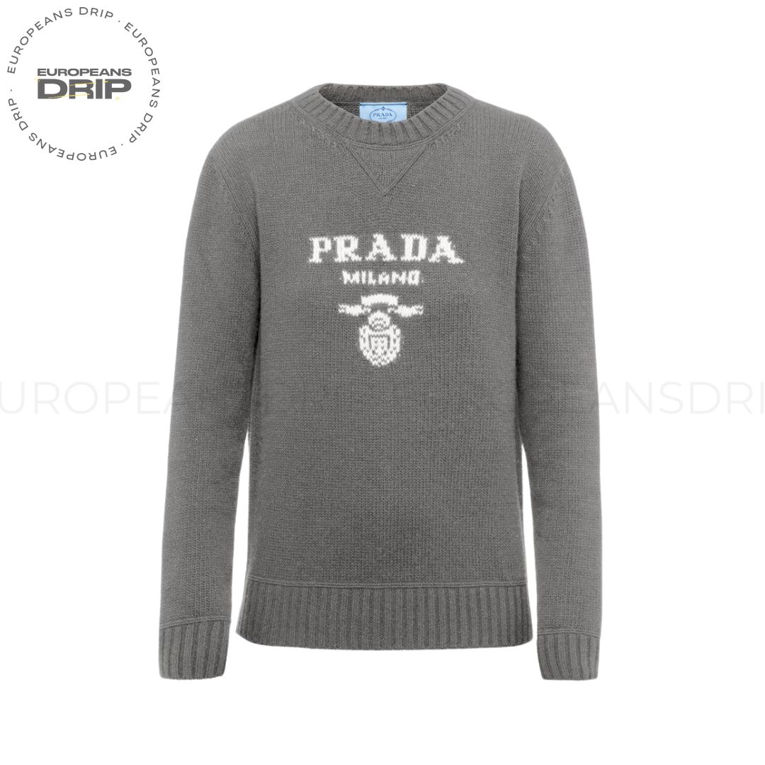 Necklace Wool Cashmere with Logo