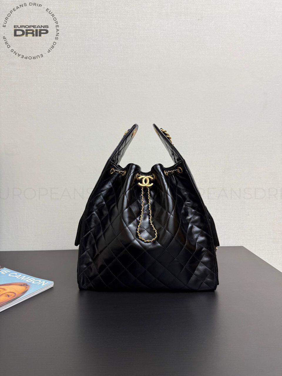 Bag Handheld Large color Gold Black 40 cm
