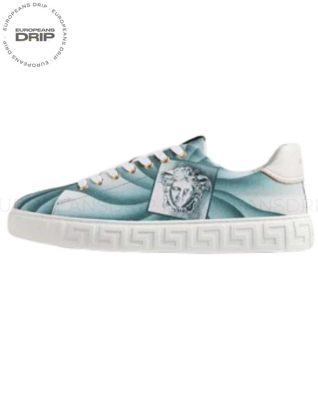 Greca Printed Canvas Blue