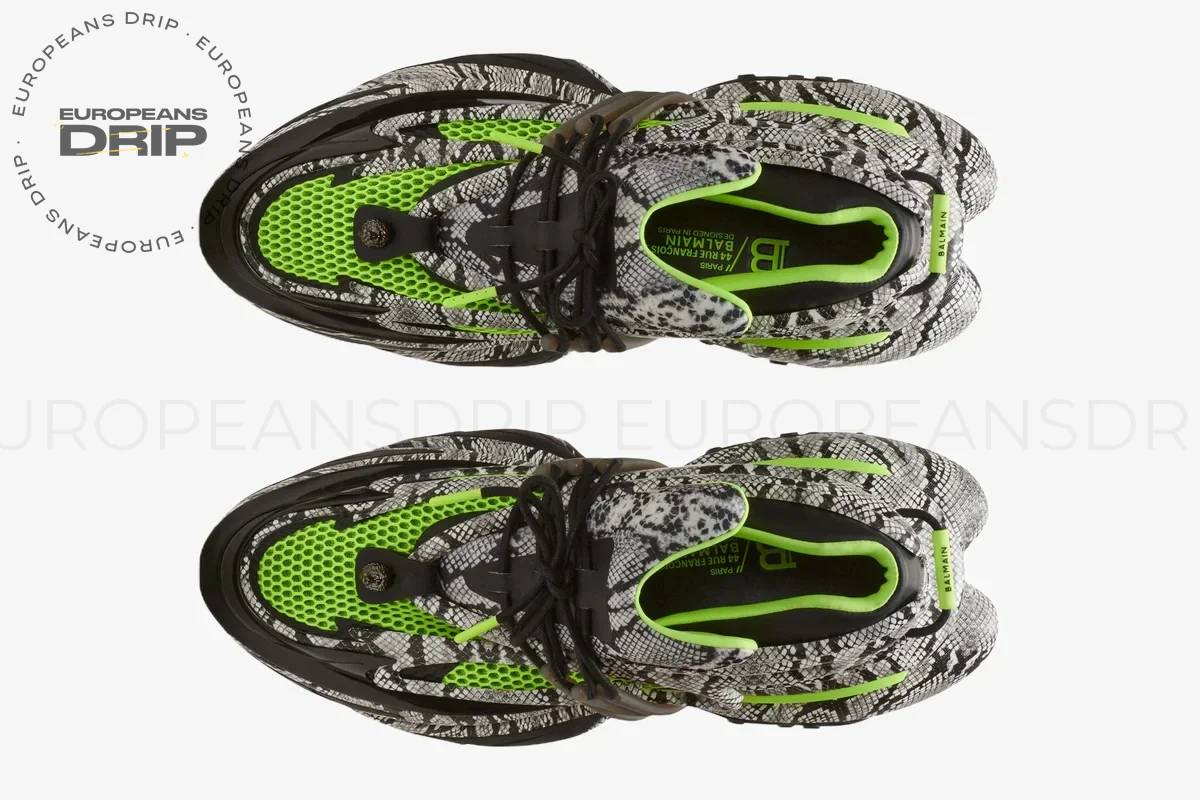 Unicorn Low Top Neoprene & Leather Grey Snake