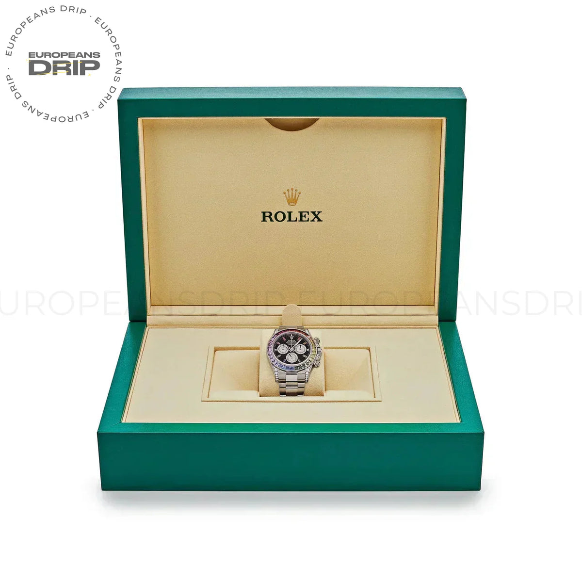 Daytona 116599RBOW 'Rainbow' White Gold Black Dial Sapphire Bezel (2022)