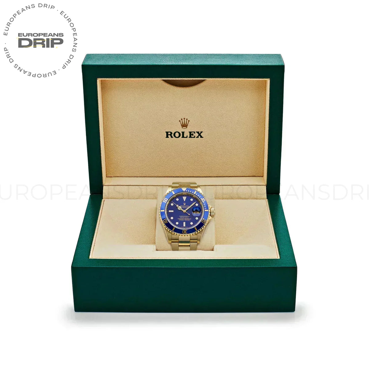 Submariner Date 16618LB Yellow Gold Blue Dial