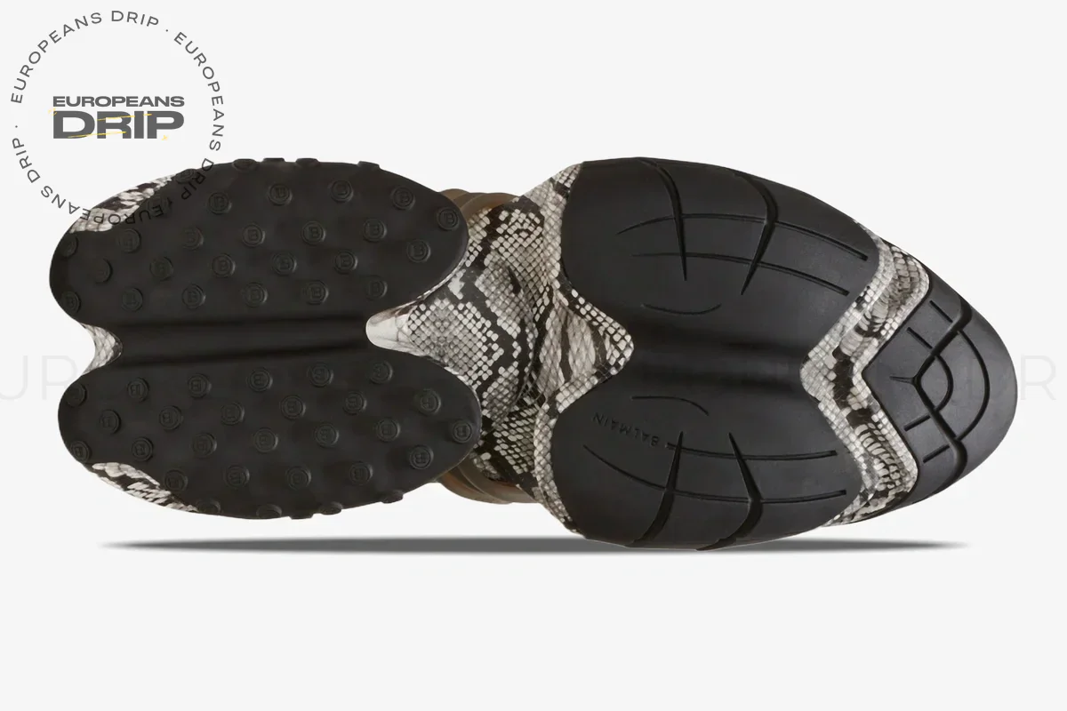 Unicorn Low Top Neoprene & Leather Grey Snake