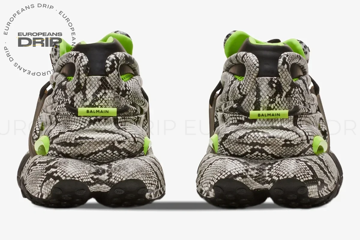 Unicorn Low Top Neoprene & Leather Grey Snake