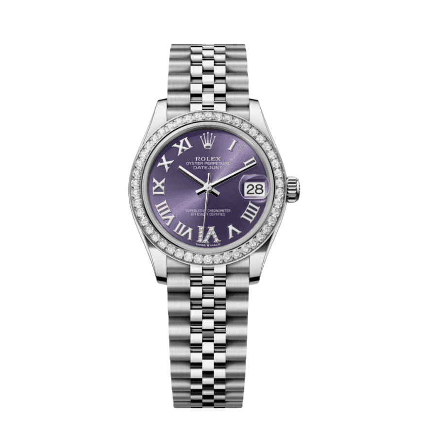 18-Rolexdatejustladiesvioletromandial31mm.png Date just ladies violet roman dial 31mm - Image 1