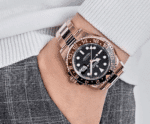Gmt-master ii rose gold black dial 40mm - Image 3