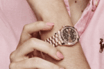 Date just ladies rose gold diamond chocolate dial 31mm - Image 2