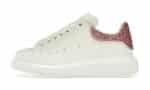 Oversize Bianco Bianco Rosa Glitter