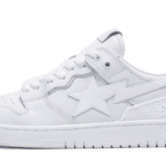 Triple White Patent Leather Sta Logo