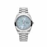 Day-Date II 218206 Platinum Blue Diamond Dial